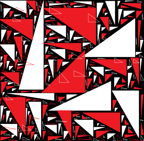 triangle red black