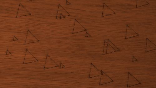 Triangles On Brown Background