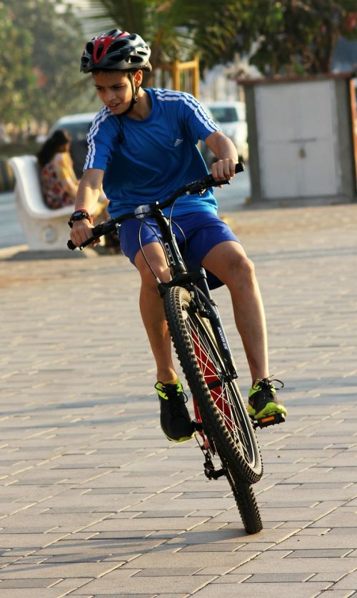 trick bicycle rider