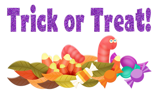 trick or treat  candy  gummy worm