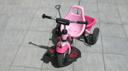 tricycle pink bike