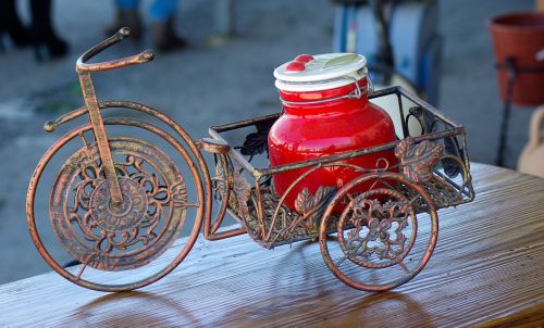 tricycle crafts decoration