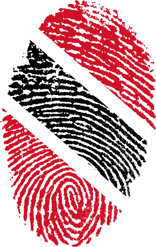 trinidad and tobago flag fingerprint