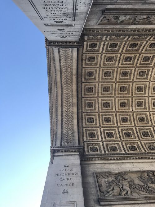 triumphal arch paris france