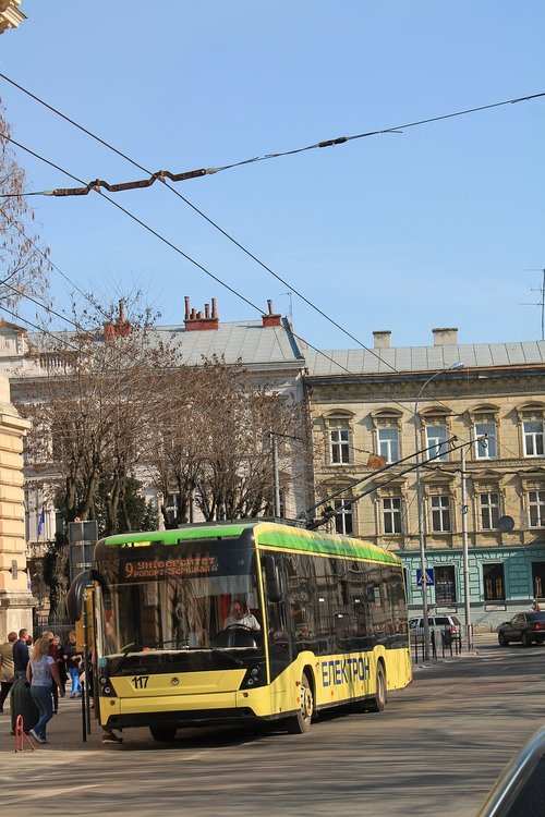 trolleybus  means of transport  ukraine