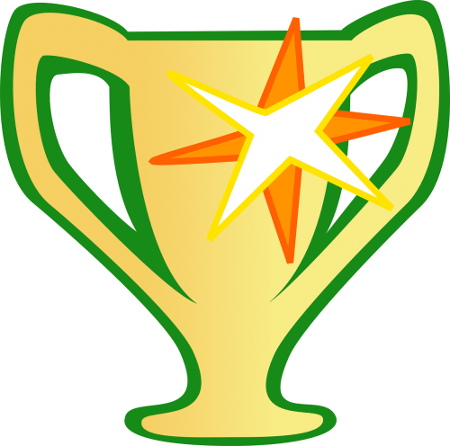 trophy award gold