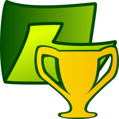 trophy folder green