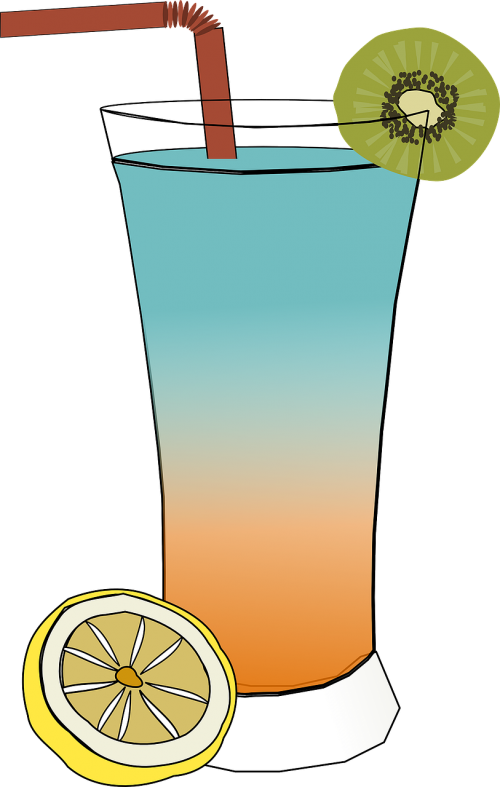 tropical cocktail mixed