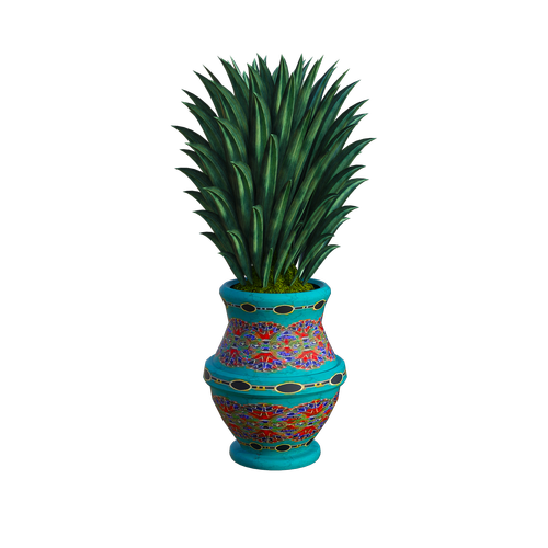 tropical  plant  vase