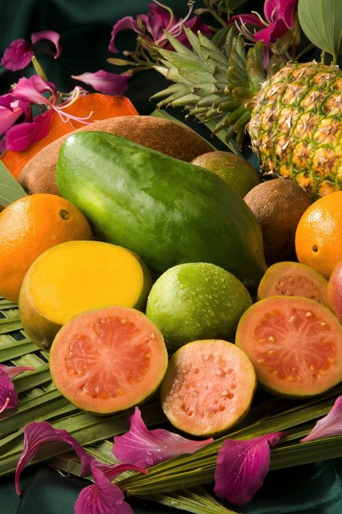 tropical fruit ripe food