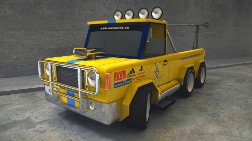 yellow 3d wheels
