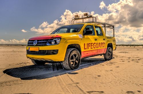 truck lifeguard yellow