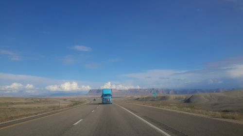truck sky blue