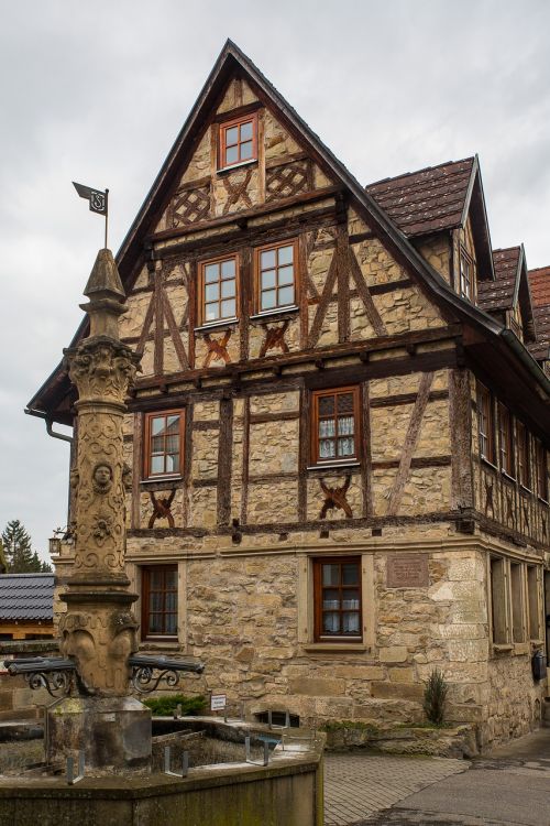 truss middle ages fachwerkhaus