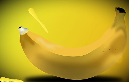 tube banana yellow