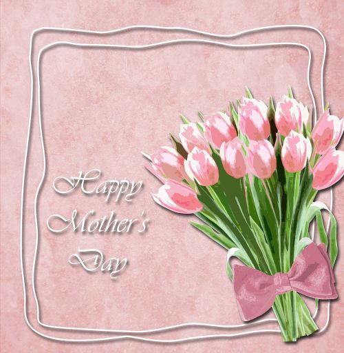 tulips mother's day mother's day card