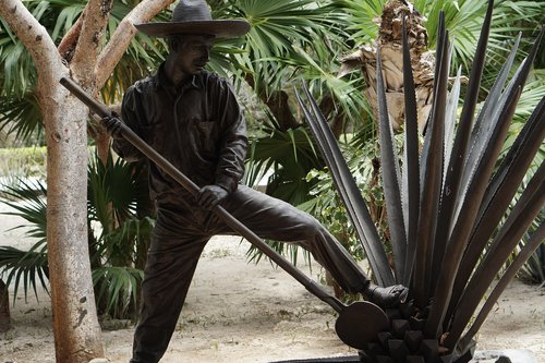 tulum  mexico  statue