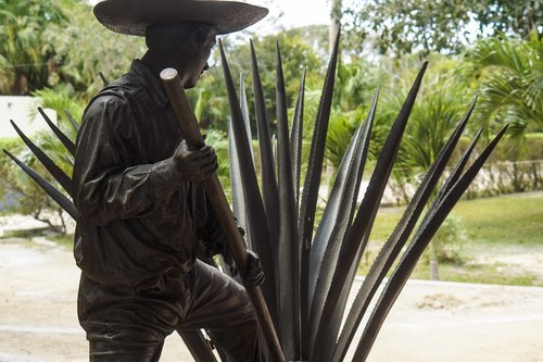 tulum  statue  mexico