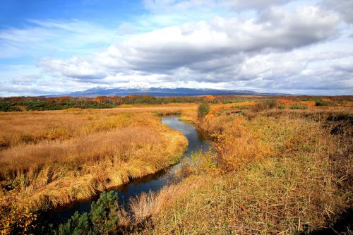 tundra river autumn