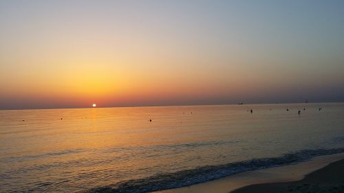 tunisia sunset sea