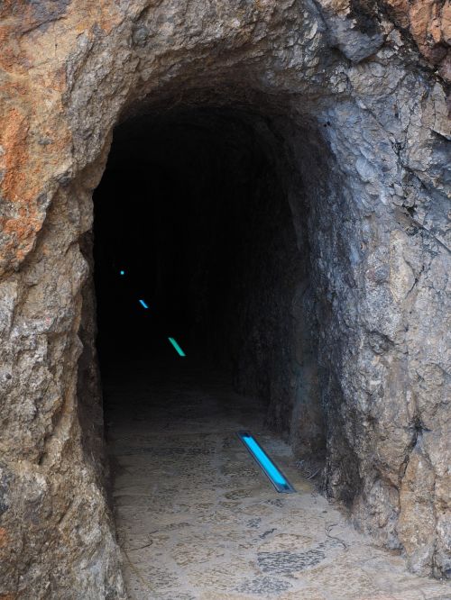 tunnel passage rock tunnel