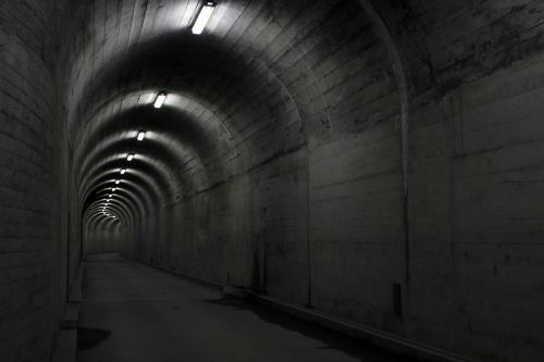 tunnel concrete light