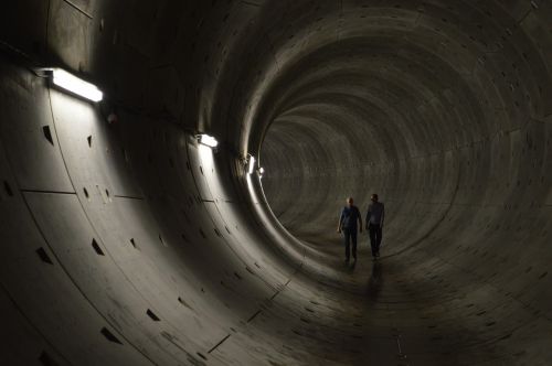 tunnel shaft dark