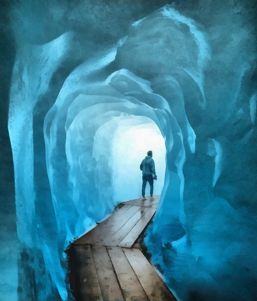 tunnel  ice  passage