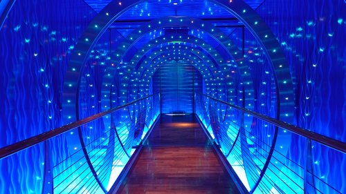 tunnel  futuristic  led-lighting