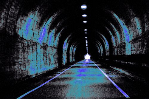 Tunnel Background - Blue