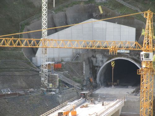 tunnel construction site high-speed rail line masserberg