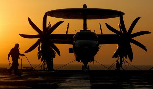 turboprop airplane silhouette
