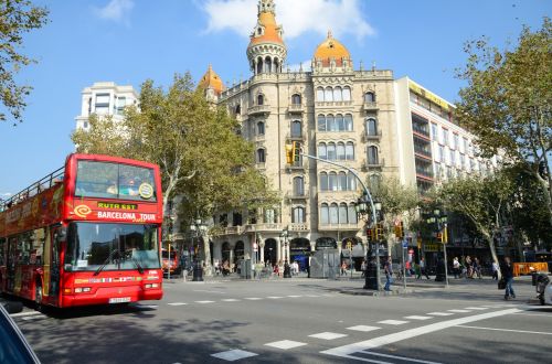 Tourist Bus In Barcelona