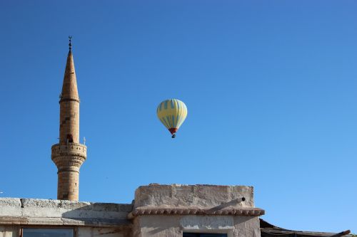 turkey hot air balloon ride mosque