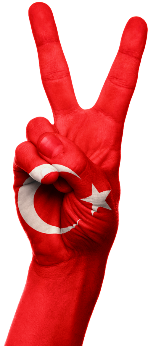 turkey flag hand