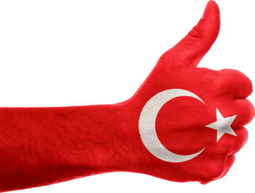 turkey flag hand
