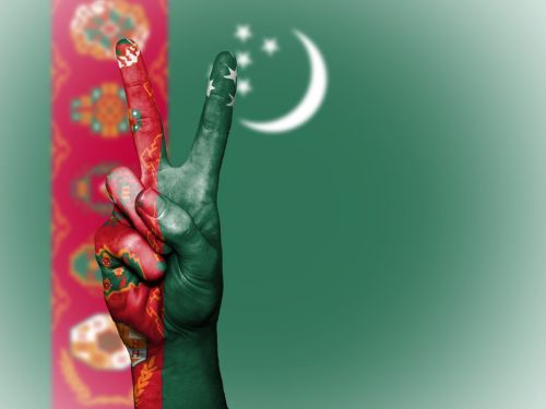 turkmenistan peace hand