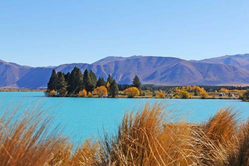 turquoise reservoir lake