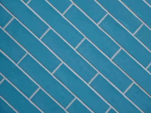 Turquoise Brick Pattern Background
