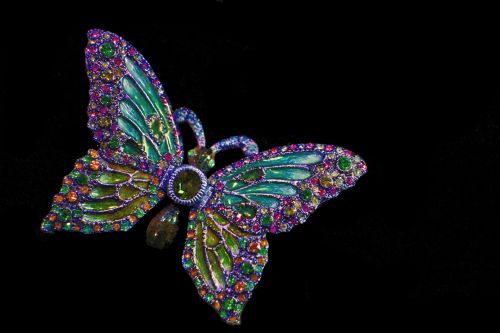 Turquoise Butterfly Jeweled