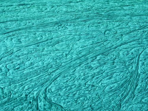 Turquoise Wavy Lines Background