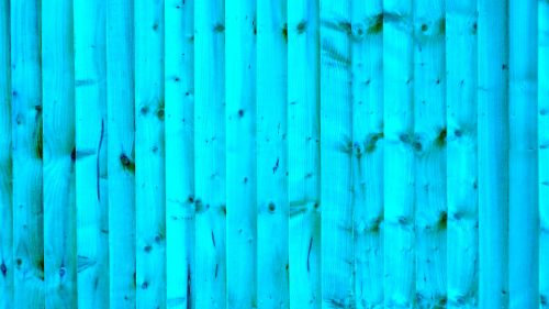 Turquoise Wooden Fence Background