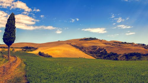 tuscany panorama landscape