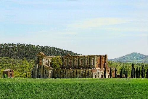 tuscany  ruin  old