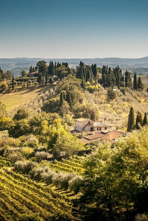 tuscany  italy  landscape