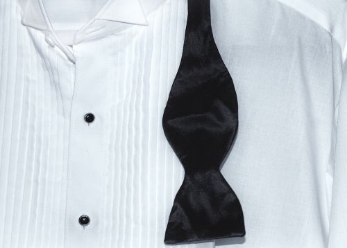 tux shirt bow tie