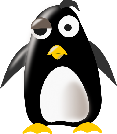 tux penguin thinking
