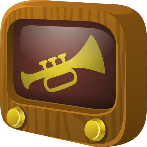 tv screen trumpet