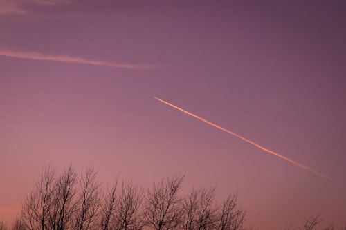 twilight sunset the plane