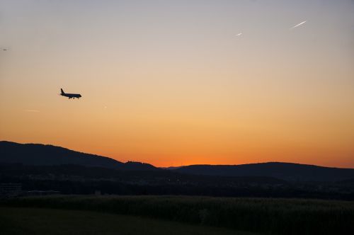 twilight aircraft country flight